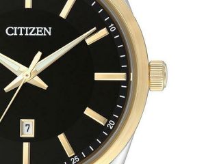 Citizen Mens Gold / Silver Tone Quartz Watch.  Classic and Elegant.  BI1034 - 52E 2