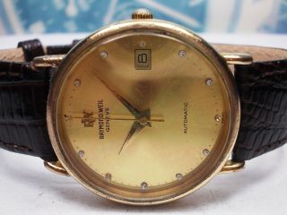 Raymond Weil Geneve Date 18k Gold Plated Automatic Men 