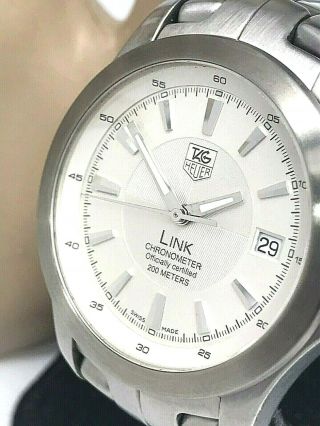 Tag Heuer Link Chronometer Stainless Steel Swiss Automatic Men 