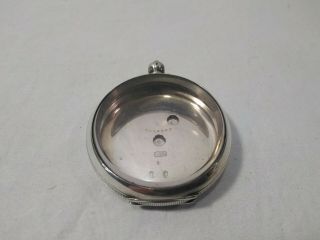 Old Antique English Key Wind Pocket Watch / Case Only / English 935 Silver