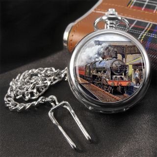 Steam Train Pocket Watch