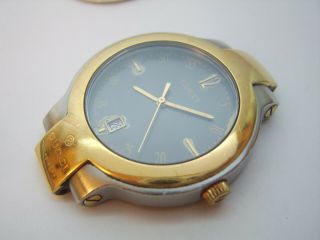 MENS GUCCI 8900M WATCH HEAD SPARES AND REPAIRS CROWN,  BEZEL,  HANDS,  BACK.  etc 2