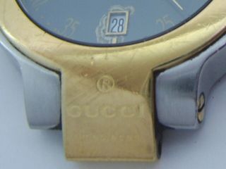 MENS GUCCI 8900M WATCH HEAD SPARES AND REPAIRS CROWN,  BEZEL,  HANDS,  BACK.  etc 4