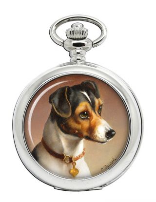 Jack Russell By Carl Reichert Dog Pocket Watch (optional Engraving)