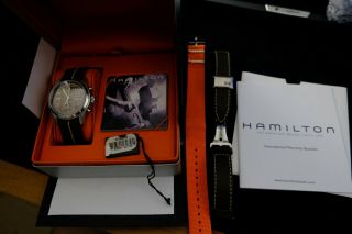 Hamilton Khaki Field Automatic Chronograph H714560 38mm Valjoux 7750 Brown Dial