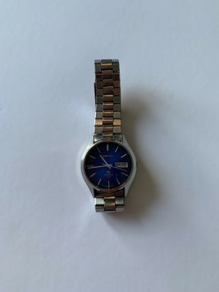 Seiko Sq 4004 Quartz Mens Watch 1970’s Blue Face