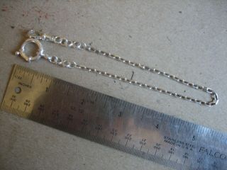 Vintage Unique S/Silver Pocket Watch Chain 10.  3/4 in.  Long 3