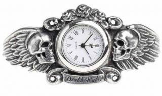 Alchemy England - Dark Angel Wrist Watch,  Skulls Gothic Death Punk,  Pewter Gift 2