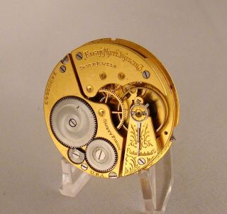 109 Years Old Running Movement Elgin 7 Jewels Open Face Size 16s Pocket Watch