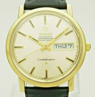 Vintage Omega Constellation Cd 168.  016 Automatic Cal 751 Goldcap Swiss Men Watch
