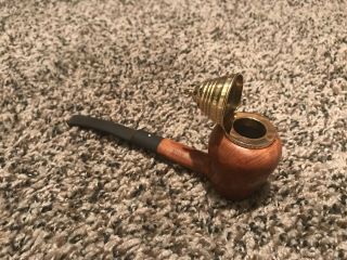 Ultra Rare 18k Gold Dunhill Wind Cap Pipe 4