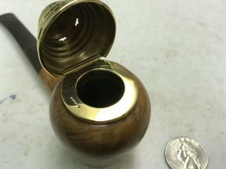 Ultra Rare 18k Gold Dunhill Wind Cap Pipe 9