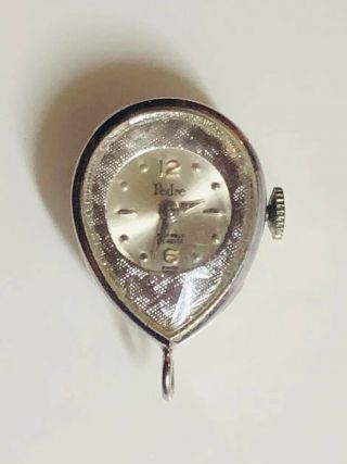 Vintage Pedre 17 Jewels Incabloc Swiss Pendant Skeleton Watch Open Gear Runs
