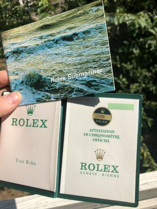 Rolex Submariner Red 1680 Paperwork Rare 1972 1970s Papers Books
