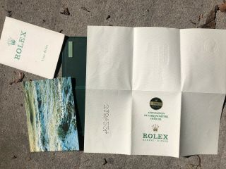 rolex submariner Red 1680 Paperwork Rare 1972 1970s Papers Books 3