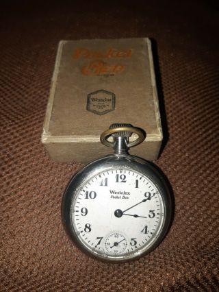Vintage Westclox Pocket Watch Box