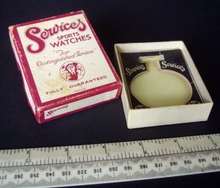 1930s - 40s Vintage Services Sports Watches Empty Box For Pocket Watch (no Watch)