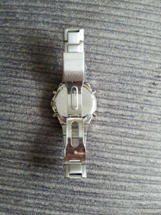 Mens Watch Pulsar Chronograph Silver Bracelet Spares Repairs NX01 - X001 3