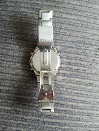 Mens Watch Pulsar Chronograph Silver Bracelet Spares Repairs NX01 - X001 4