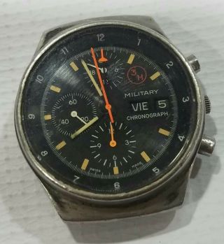 ORFINA Porsche Design LTD 03H Military Chronograph 5100 Movement vintage watch 3