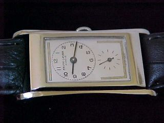 Vintage Favre Leuba Silver Case Prince Styled Duo Dial Doctors Watch Restored