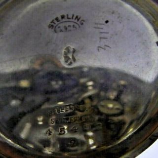 Gent ' s WW2 Period Rebberg Watch Co ROLEX Sterling Silver Trench Watch - Valdez 6