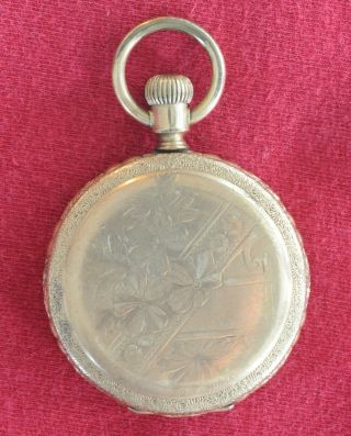 Vintage 1898 Waltham Pocket Watch 6 Size 7 Jewels Gold Plated Not Running