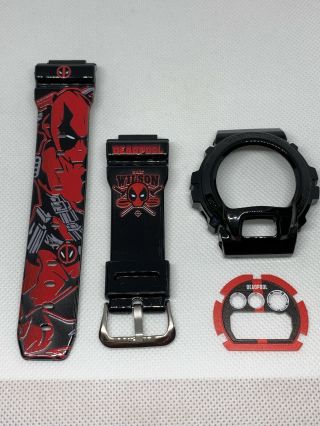 Custom Jelly Replacement Set For Casio G Shock Dw - 6900 Deadpool