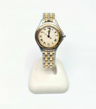 Cartier Panthere Cougar 18k Yellow Gold / Ss 119000r Ladies Watch