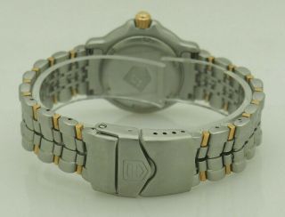 Ladies TAG HEUER 6000 Professional WH1353 Steel & 18K Gold Date Swiss 29mm Watch 6