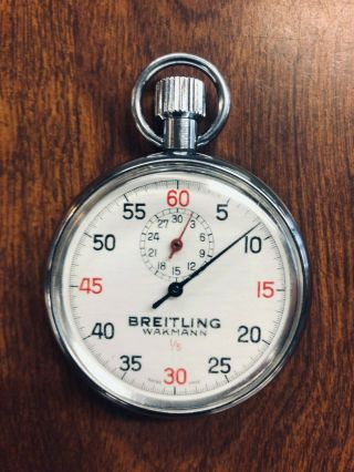 Vintage Breitling Wakmann 1/5 Stopwatch Swiss Made