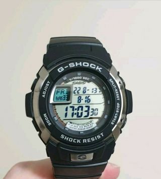 Casio Watch Men Casio G - Shock - G - 7700 - 1er Black Iluminator Sport Chronometer