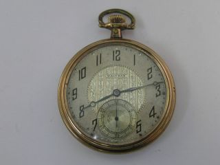 Vintage Waltham Pocket Watch Gold Filled 44mm 12 Size 17 Jewels 1919