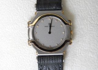 Ladies 4mm Diamond Jean Lassale Thalassa Stainless Steel 18k Swiss Quartz Watch