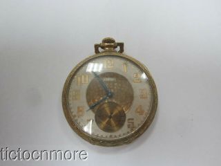 Antique Art Deco Elgin Grade 315 Fancy Dial Pocket Watch 1923 Moseley Reg