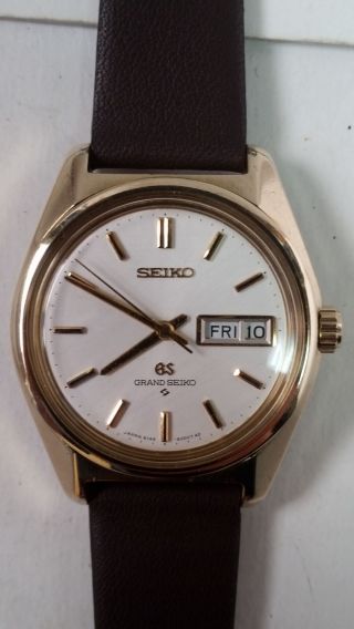 Grand Seiko 6146 - 8000 Gold Automatic Good Accuracy Vg