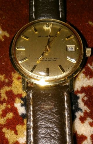 Bucherer Officially Certified Chronometer.  18ct Gold.  Swiss Movement.  Usa