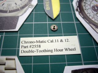 2558 Double Toothing Hour Wheel Cal.  11,  12 Breitling Heuer Chrono - Matics 2