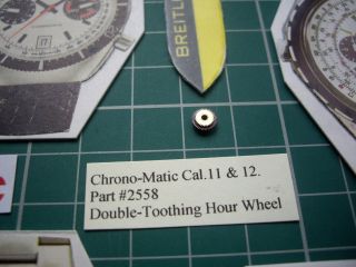 2558 Double Toothing Hour Wheel Cal.  11,  12 Breitling Heuer Chrono - Matics 3
