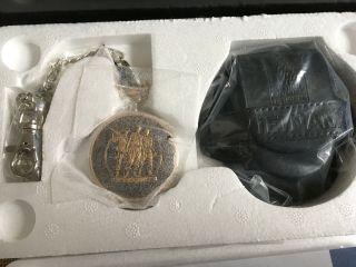 Pow - Mia Vietnam War Memorial Bronze - Finish Metal Pocket Watch W/chain,  Case,