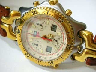 Tag Heuer Sel.  S/el,  Chronograph 1/100,  Cg1123,  200m,  Ayrton Senna Model