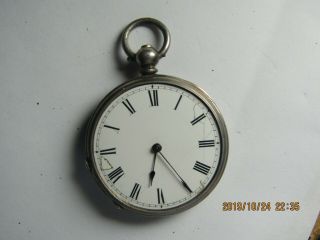 Antique Fine Silver Pocket Watch Parts For Parts/repair 270