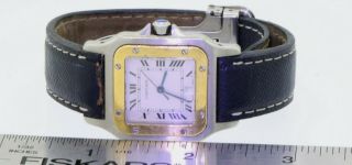 Cartier Santos de Cartier 187901 SS/18K gold high fashion quartz men ' s watch 5
