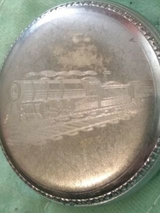 Vintage 16 Size Elgin Pocket Watch/ Train Engraving/ Grade 290/1925/parts/repair