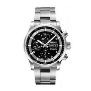 M005.  614.  11.  057.  01 Mido Automatic Chronograph Black Dial Stainless Steel Case