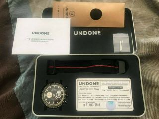 Undone Peanuts Snoopy Moon Heritage Lunar Mission Chronograph Watch Limited
