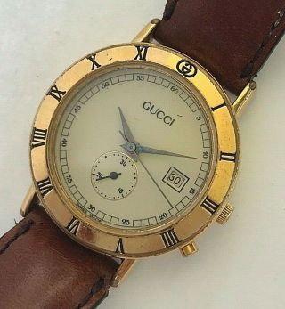Vintage Gucci Swiss Ladies One Push Button Chronograph Quartz Watch,  3800 Jr