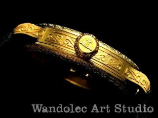JAEGER LeCOULTRE Vintage Men ' s Wrist Watch Gold Skeleton Mens Wristwatch Swiss 10