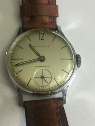 Rare Vintage Kienzle Mechanical Wind Mens Gents Wristwatch Watch Sub Dial