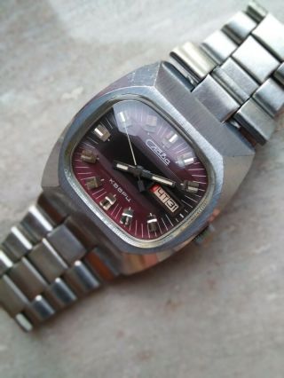 Watch Slava 3050 Ussr With Quartz Movement And Unique All In One Stepper Motor